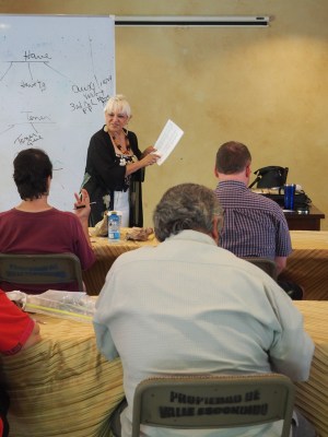 Vertical Renny Smiling Holding Paper Medium Size